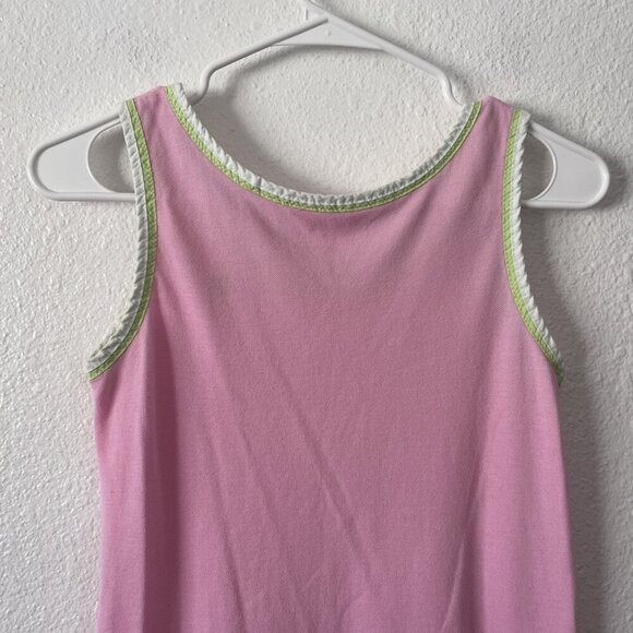 Lilly Pulitzer Pink Green White Bow Embroidered Palm Tree Dress Size XS - Picture 8 of 9